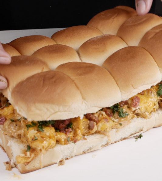 Buffalo Chicken Ranch Bacon Sliders Recipe